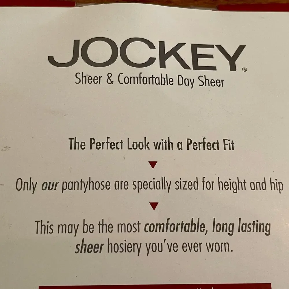 Jockey Bodyshaper Pantyhose Enhanced Control Top Size:  Medium, Color: Sand C-14